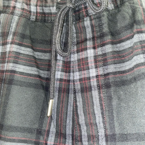 Sun + Stone Plaid Sweatpants in Gray and Black - Picture 4 of 6